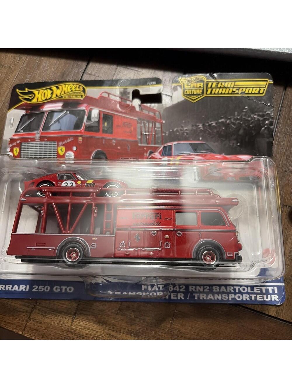 Hot Wheels Premium 2025 Team Transport Ferrari 250 GTO Fiat 642 RN2 Bartoletti